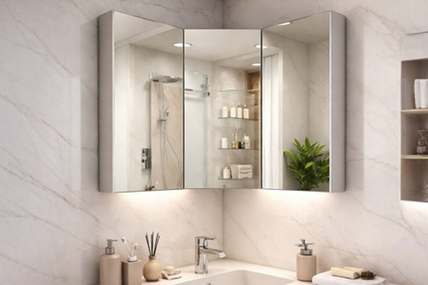 Corner Mirror Cabinet