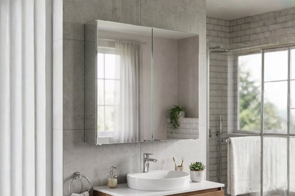 Double Door Mirror Cabinet